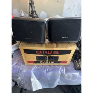Aiwa SX-R210 Surround Speaker System 2pcs Black Net Vintage‎ Japan